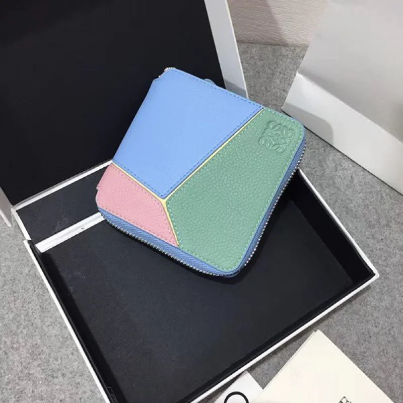 日本未入荷 ロエベ◇パズル◇ラウンドジップ二つ折り財布 コピー loy17840