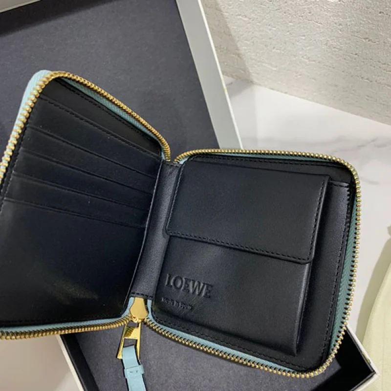 可愛い ロエベ◇パズル◇ラウンドジップ二つ折り財布 コピー lox74910