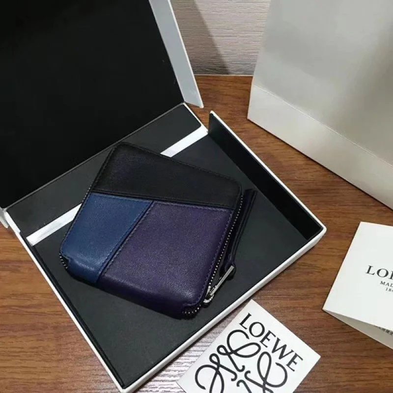 日本未入荷 ロエベ◇パズル◇ラウンドジップ二つ折り財布 コピー loy17840