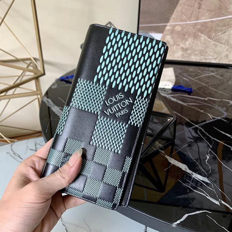 ルイヴィトン 長財布 コピー 二つ折り ダミエ ロゴ ブラック グレー LV20225