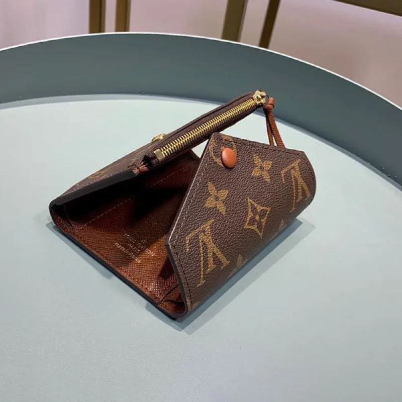 ルイヴィトン 財布 偽物 ポルトフォイユ ヴィクトリーヌ ダミエ エベヌ ミニ財布LV20270