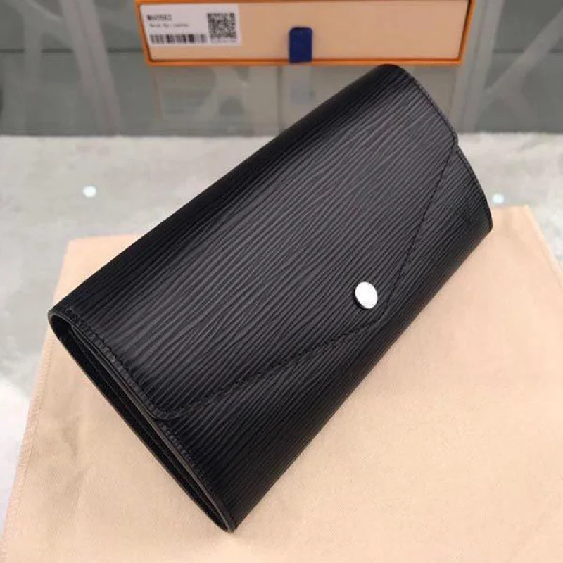国内即発 ルイヴィトン 財布 偽物 ポルトフォイユ サラ ノワール M60582