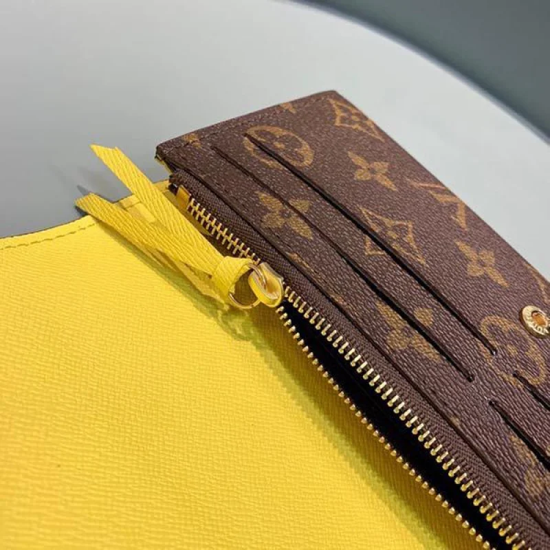 ルイヴィトン 財布 偽物 モノグラム ポルトフォイユ エミリー ミモザ 長財布 M60698