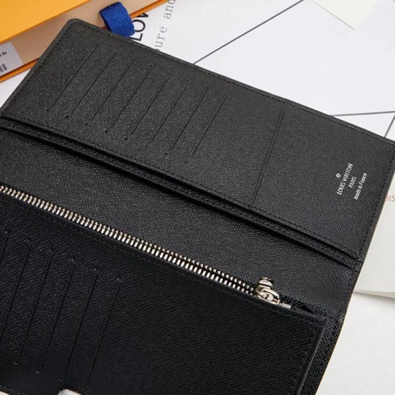 ルイヴィトン 長財布 偽物 ポルトフォイユ ブラザ ブラック M62665