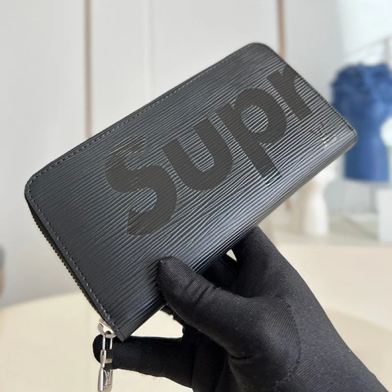 シュプリーム ヴィトン 財布 コピー ジッピーウォレット 新作 Epi Leather Zippy Organizer Wallet 黒 M67548