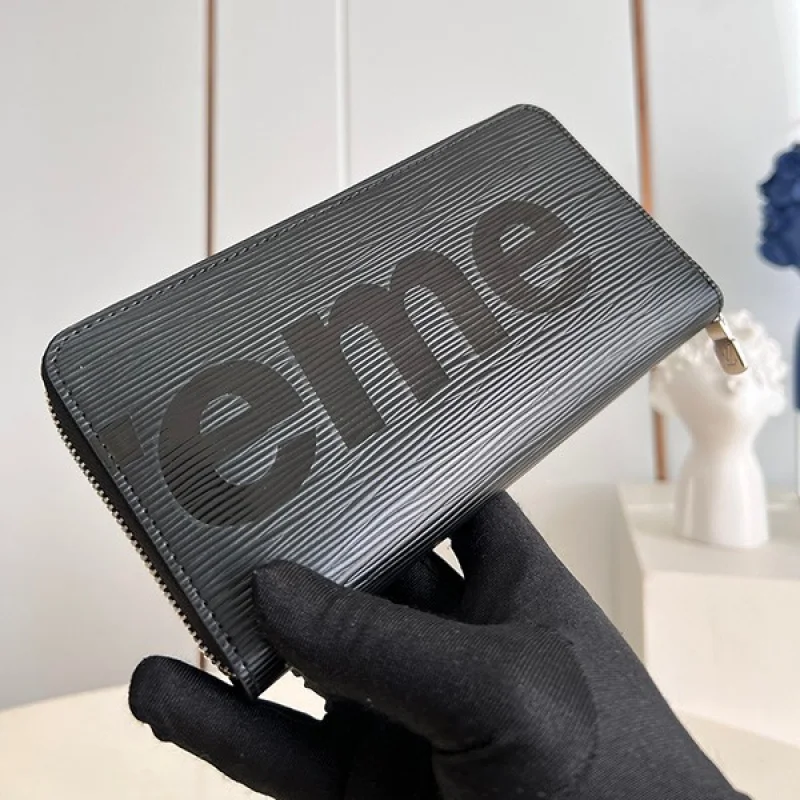 シュプリーム ヴィトン 財布 コピー ジッピーウォレット 新作 Epi Leather Zippy Organizer Wallet 黒 M67548