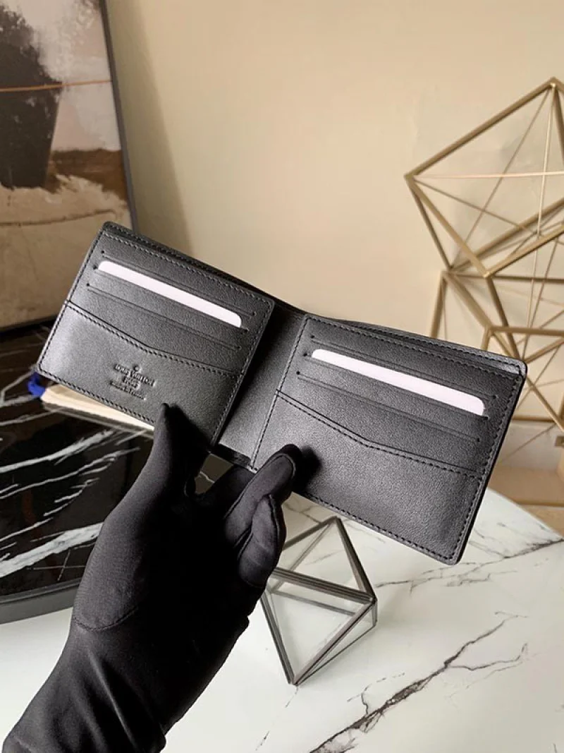 ルイヴィトン 財布 コピー 折り財布 ブラック モノグラム M69075