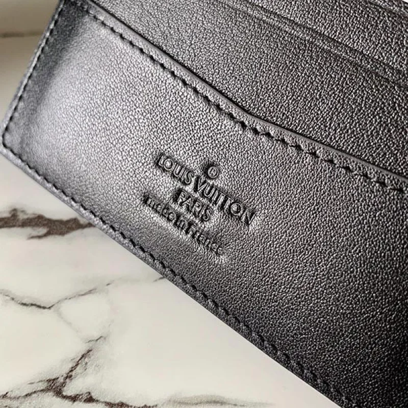 ルイヴィトン 財布 コピー 折り財布 ブラック モノグラム M69075