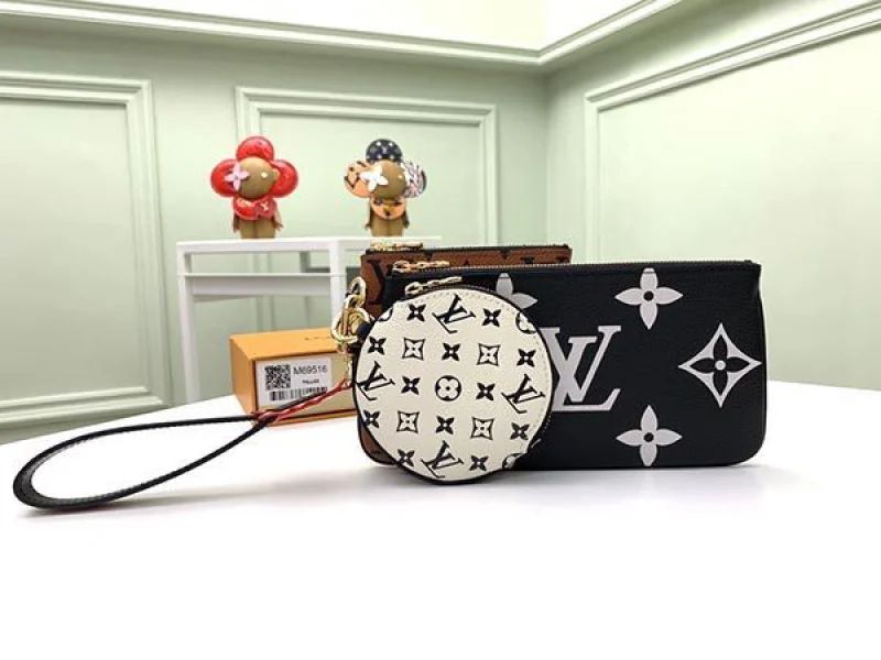 ルイヴィトン 財布 偽物 ポシェット トリオ クラフティ モノグラム M69516