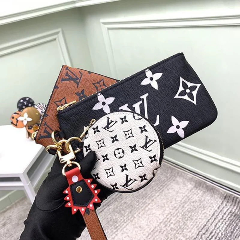 ルイヴィトン 財布 偽物 ポシェット トリオ クラフティ モノグラム M69516