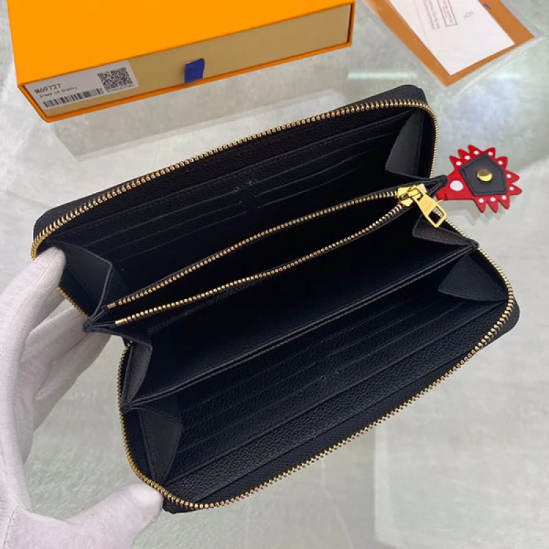 限定 ルイヴィトン 財布 偽物 クラフティ ZIPPY ノワール 長財布 M69727
