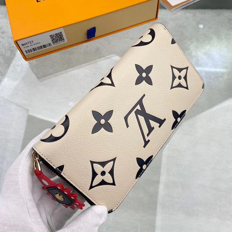 限定 ルイヴィトン 財布 偽物 クラフティ ZIPPY ノワール 長財布 M69727
