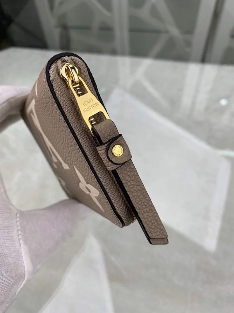 関税負担なし 流行ミニウォレット ルイヴィトン コピー ジッピー財布 ベージュ モノグラム アンプラント M69797