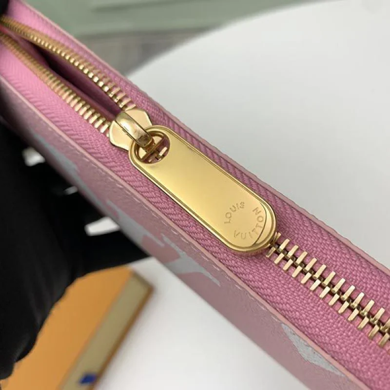 ルイヴィトン 財布 コピー ジッピー・ウォレット ピンク M80361