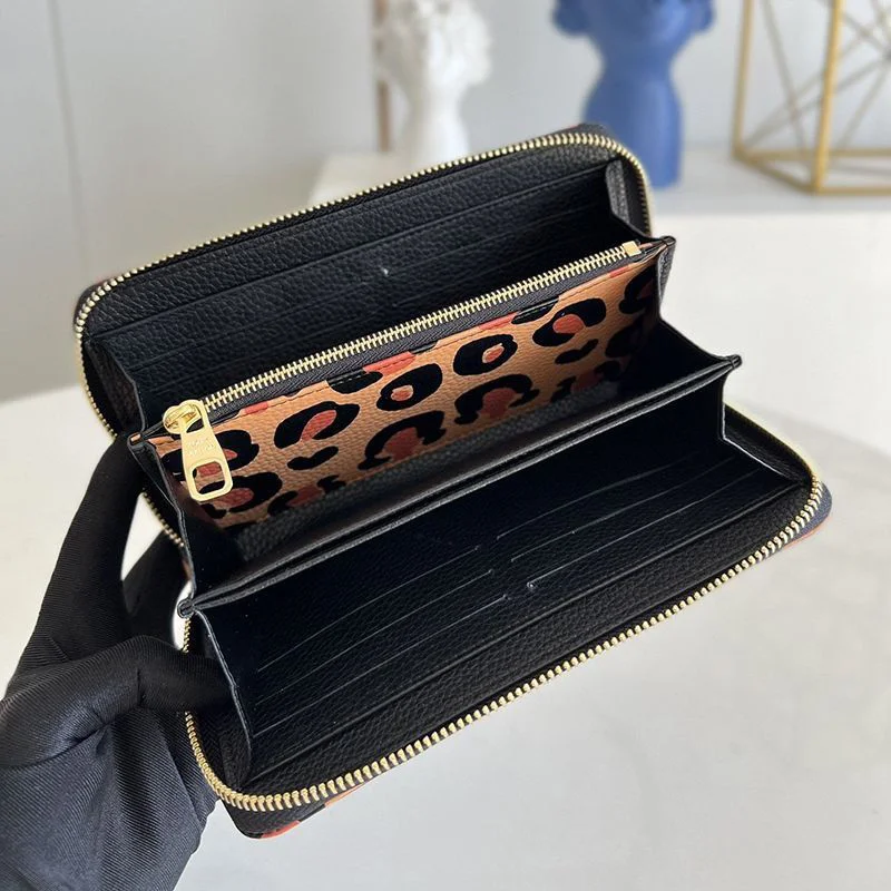 21FW ルイヴィトン ジッピーウォレット コピー ヒョウ柄 長財布 M80680