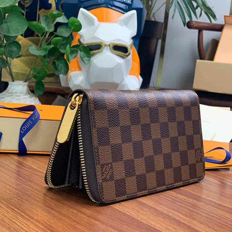 ルイヴィトン 長財布 偽物 ジッピーウォレット ダミエ N60015