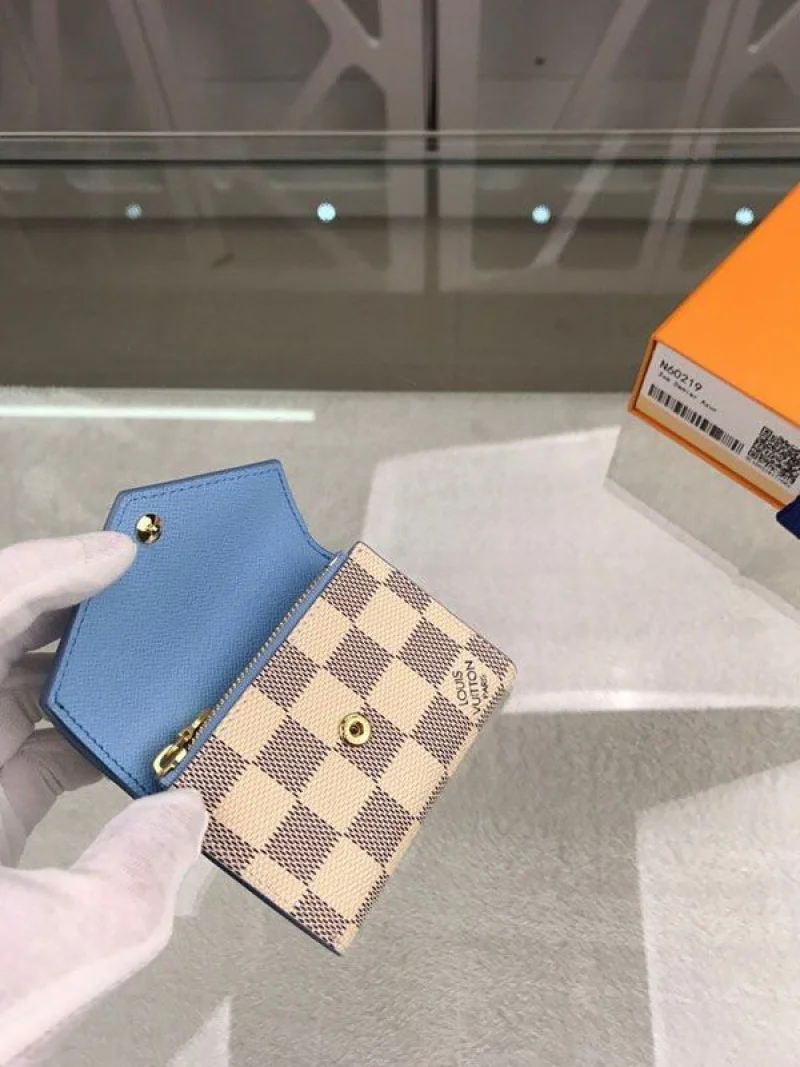 ルイヴィトン 財布 偽物 折り財布 ポルトフォイユ・ゾエ ダミエアズール N60219