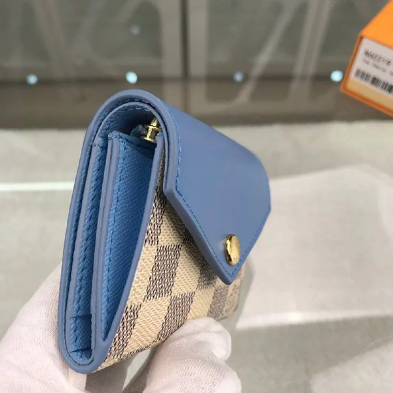 ルイヴィトン 財布 偽物 折り財布 ポルトフォイユ・ゾエ ダミエアズール N60219