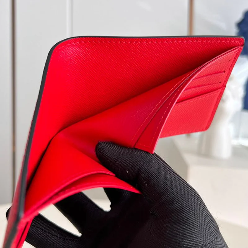 完売必至 シュプリーム 偽物 ルイヴィトン × シュプリーム PF Slender Wallet 二つ折り財布 赤 vuc28374
