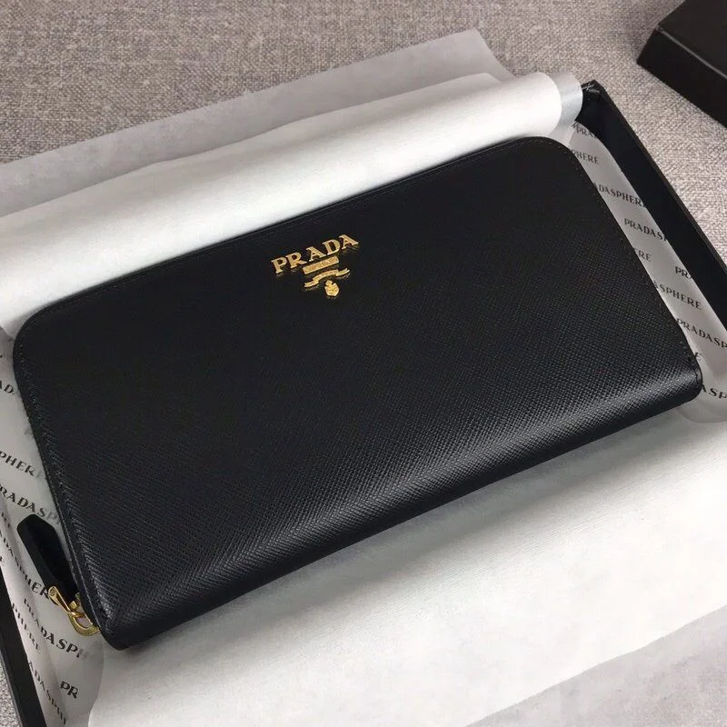 秋冬新作 プラダ ファスナー付長財布偽物 長財布 1ML506