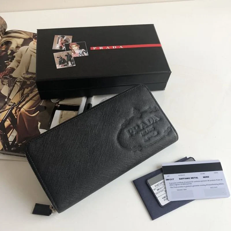 可愛い プラダブランド★超入手困難 サフィアーノ 長財布 偽物 pug38342