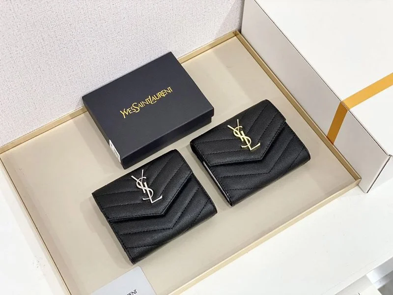 最新 サンローラン☆待望の3つ折りミニ財布 コピー Sac54529