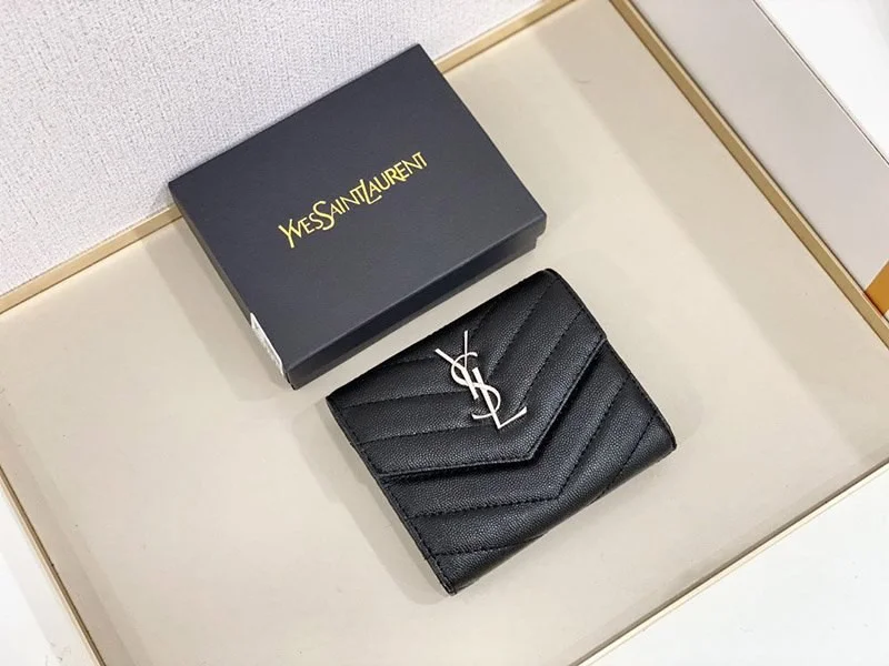 最新 サンローラン☆待望の3つ折りミニ財布 コピー Sac54529