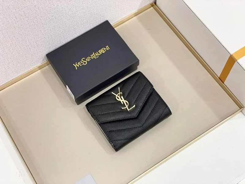 最新 サンローラン☆待望の3つ折りミニ財布 コピー Sac54529