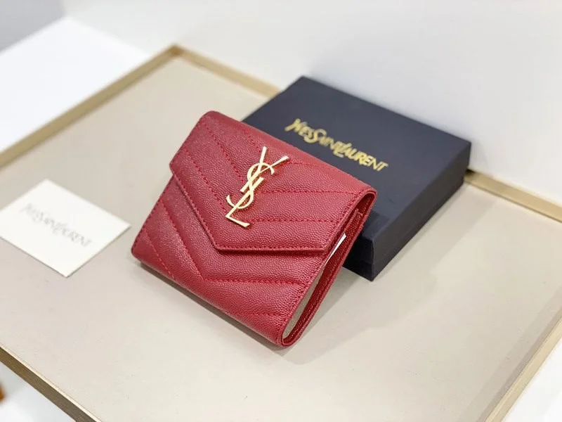 最新 サンローラン☆待望の3つ折りミニ財布 コピー Sac54529