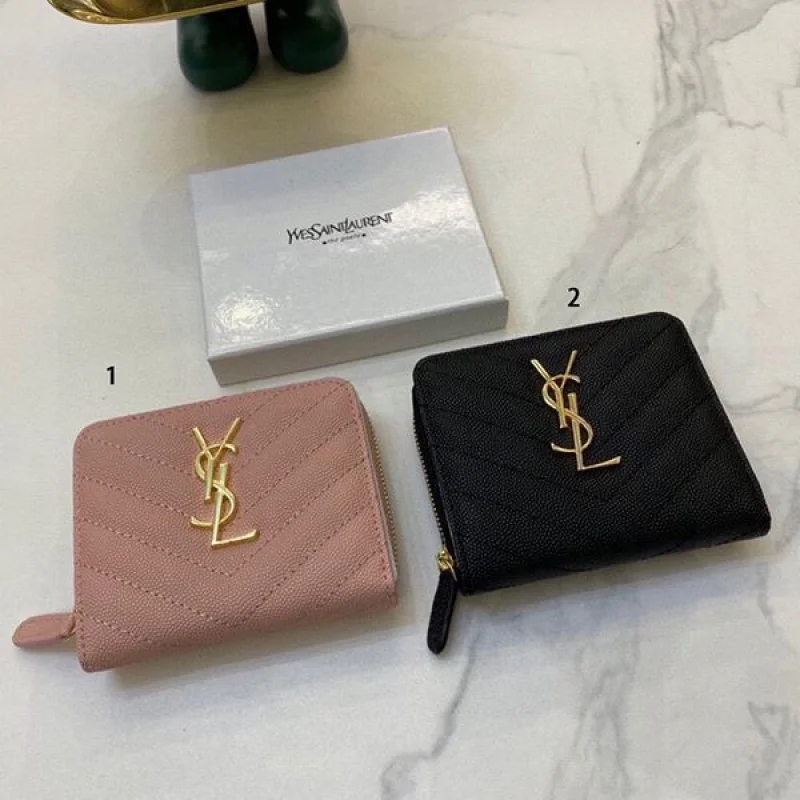 最新 サンローラン YSL 2つ折り ミニ財布 偽物 Saz70832