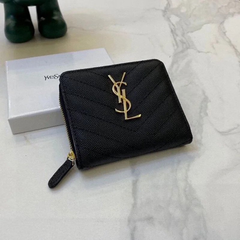 最新 サンローラン YSL 2つ折り ミニ財布 偽物 Saz70832