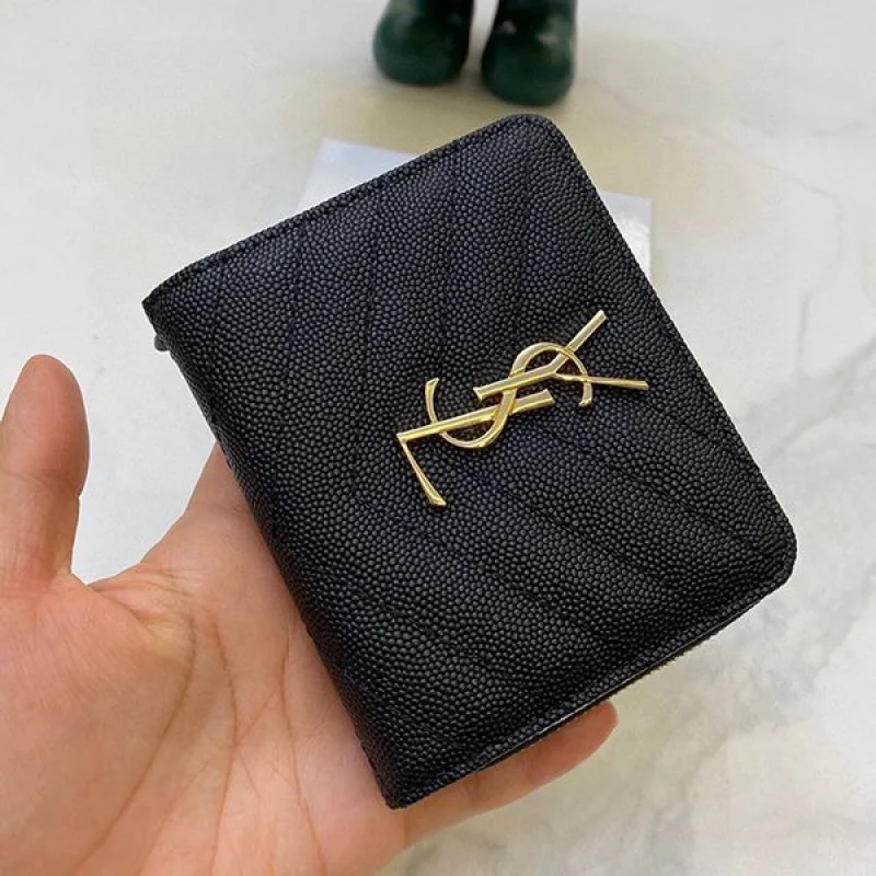 最新 サンローラン YSL 2つ折り ミニ財布 偽物 Saz70832