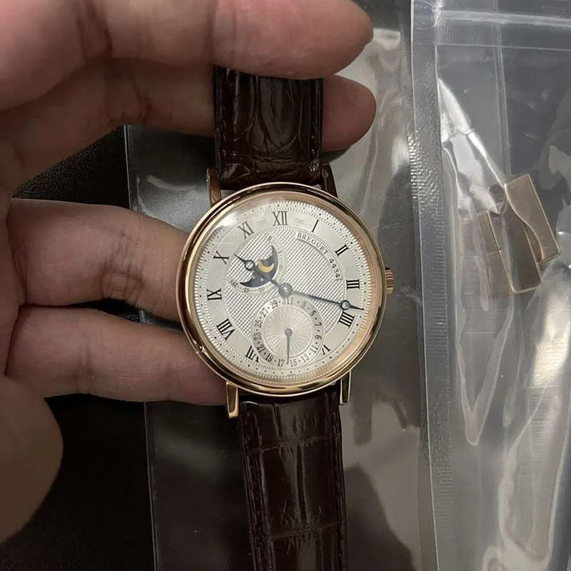 累積売上総額第1位!ブレゲ クラシック ムーンフェイズ 偽物 メンズ 40 mm 時計 buo40603
