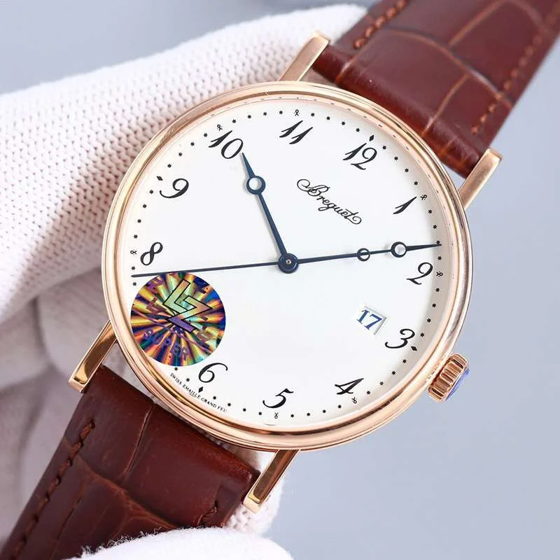 稀少ブレゲ クラシック シリシオン 偽物 メンズ 38 mm 時計 2色 buu94465
