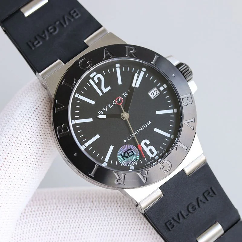 100%実物写真ブルガリ 時計 スーパーコピー アルミニウムウォッチ 39mm 2色 Buc21044