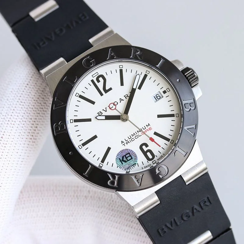 100%実物写真ブルガリ 時計 スーパーコピー アルミニウムウォッチ 39mm 2色 Buc21044