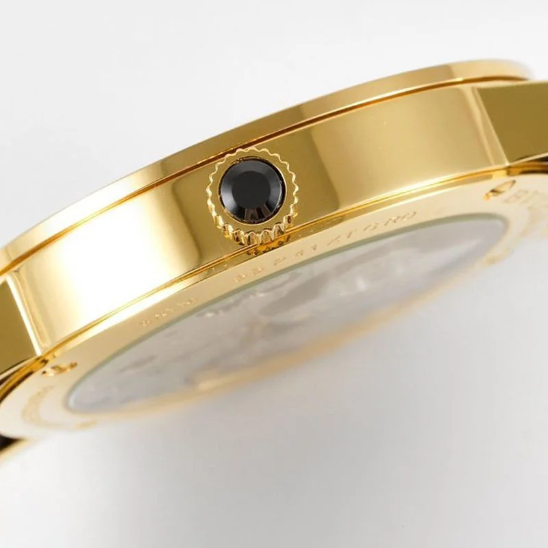 100%実物写真ブルガリ 腕時計 カーボンゴールド ローマ 偽物 41mm Bup10529