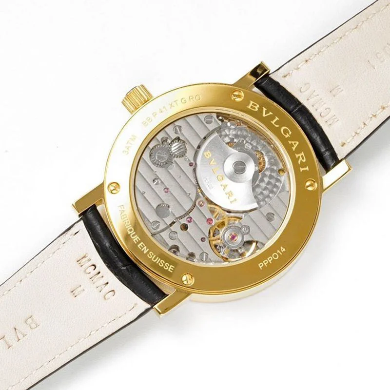 100%実物写真ブルガリ 腕時計 カーボンゴールド ローマ 偽物 41mm Bup10529