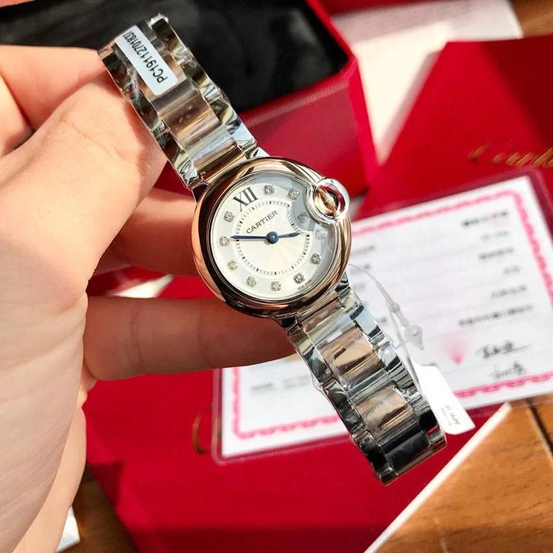 可愛いカルティエ 偽物 バロンブルー 28mm W3BB0005