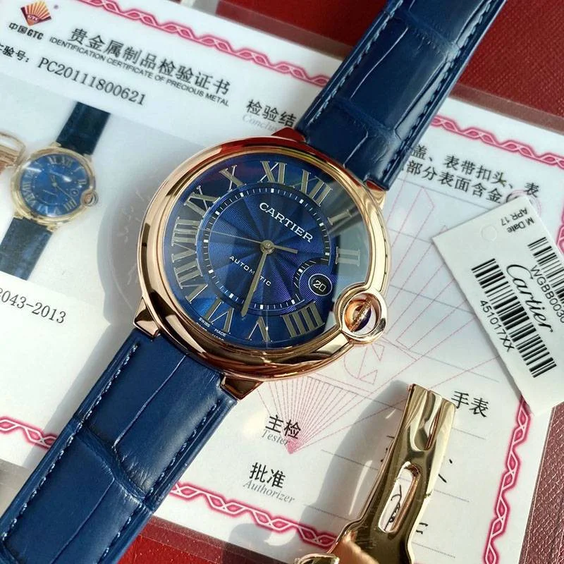 ☆超人気☆カルティエ 偽物 バロンブルー42MM WGBB0036