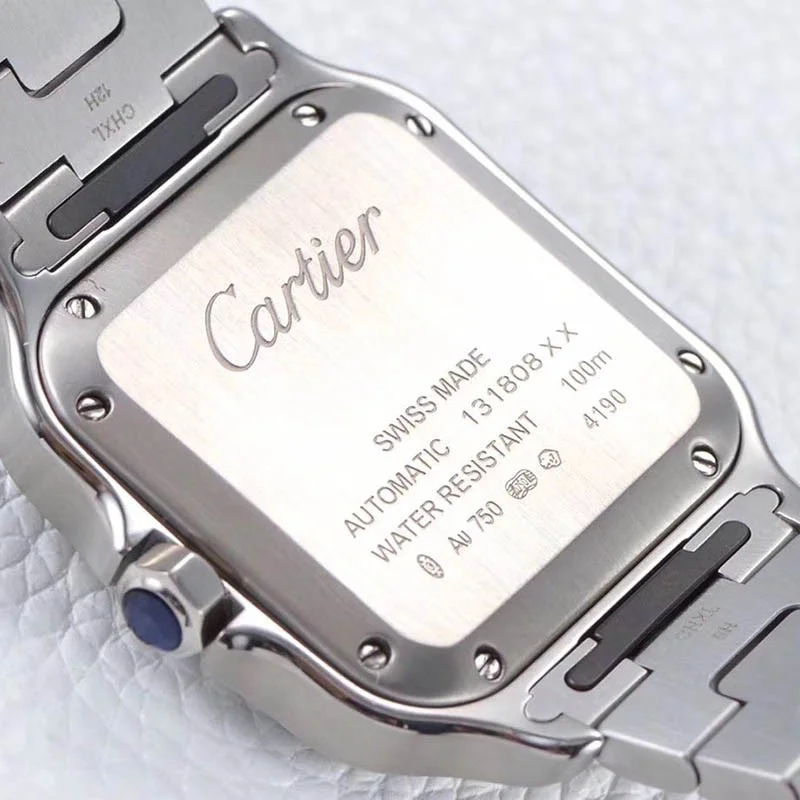 稀少カルティエ サントス ドゥ カルティエ MM 偽物 ステンレス kag73259