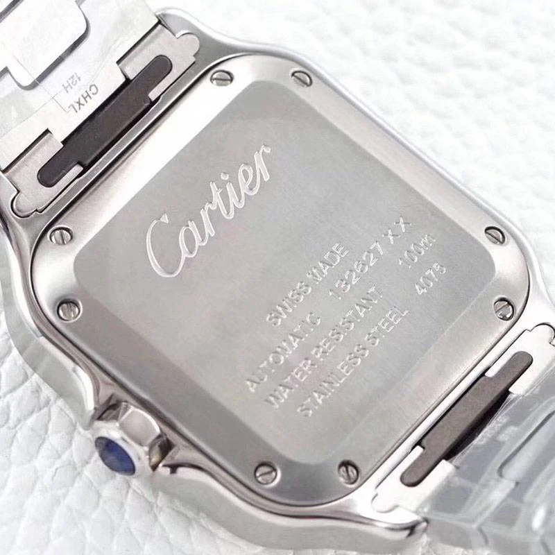 世界中で大人気♪カルティエ サントス ドゥ カルティエ MM 偽物 ステンレス・ピンクゴールド kah73418