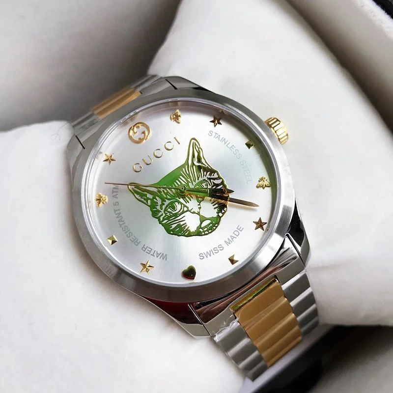 ★日本!!人気!グッチ G-タイムレス ウォッチ コピー☆猫 38mm/27mm 腕時計 YA126596
