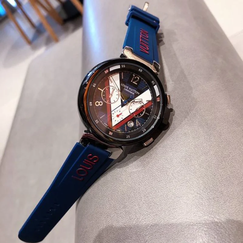ルイヴィトン タンブール 偽物 クロノグラフ 42mm vus09002