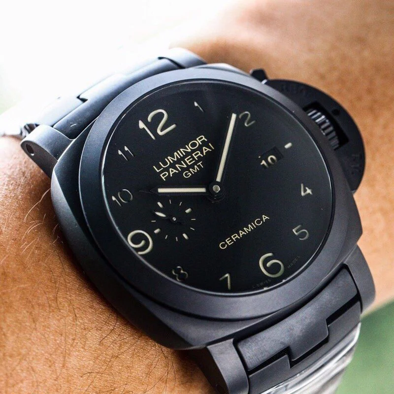 世界中で大人気♪パネライ ルミノール1950 3デイズ GMT トゥットネロ 偽物 PAM00438
