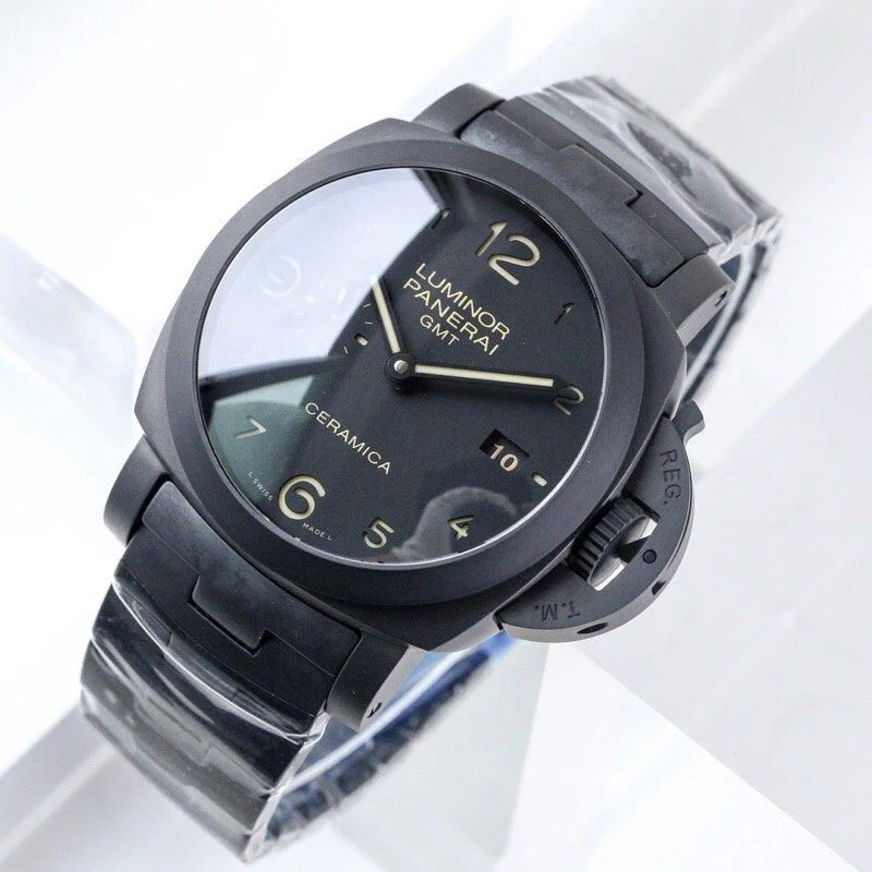 世界中で大人気♪パネライ ルミノール1950 3デイズ GMT トゥットネロ 偽物 PAM00438