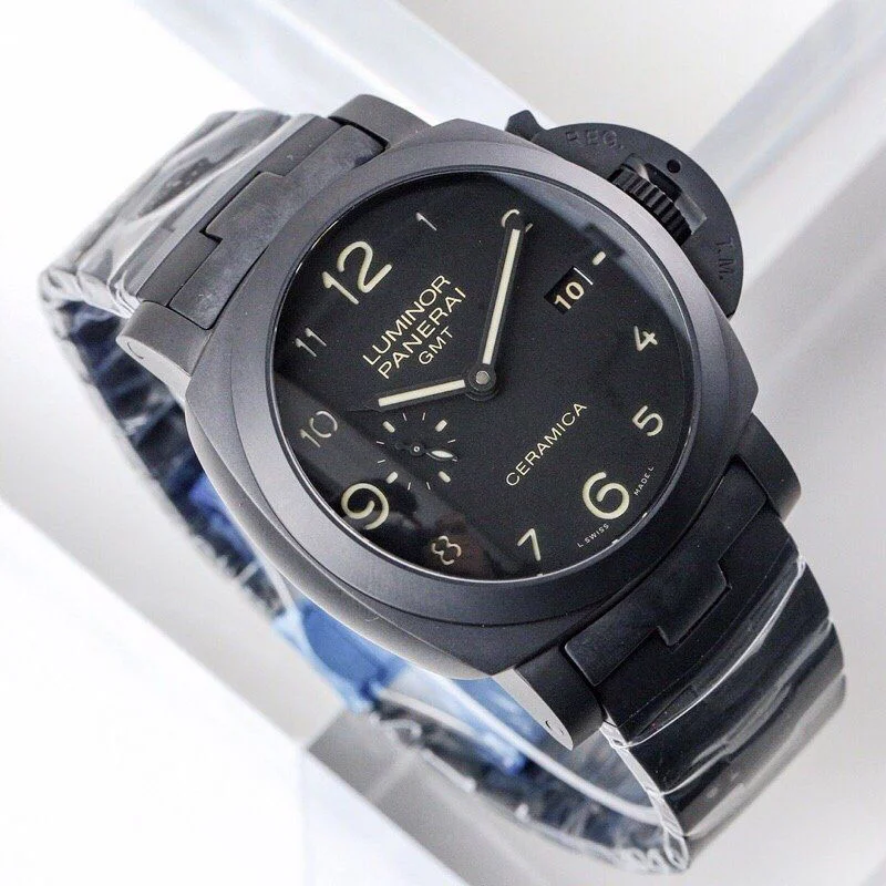 世界中で大人気♪パネライ ルミノール1950 3デイズ GMT トゥットネロ 偽物 PAM00438