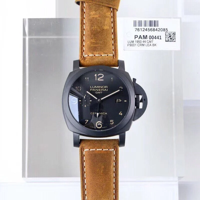パネライ ルミノール 1950 3デイズ GMT偽物 セラミカ PAM00441 新品腕時計 PAM00441