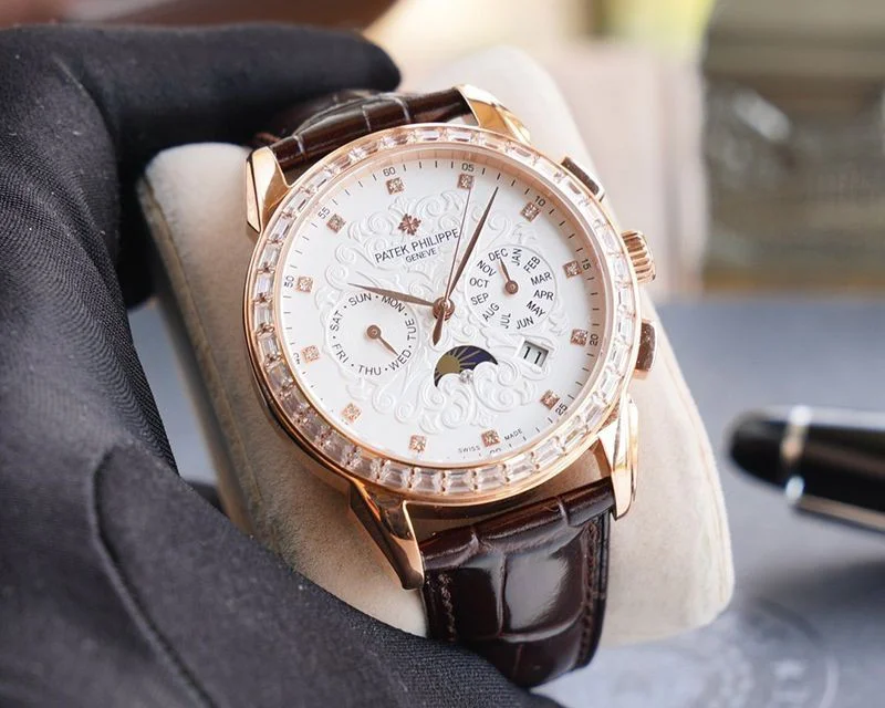 定番パテックフィリップ コピー グランドコンプリケーション レリーフ腕時計 3色 約42mm pap55941