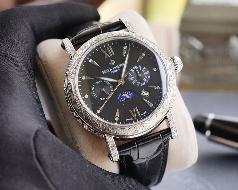 21AW新作パテックフィリップ コピー グランドコンプリケーション レリーフ腕時計 2色 約42mm paq31008